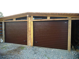 Секционные ворота для гаража в Шерегеше