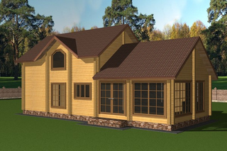 Большая баня на 133 квадратных метра