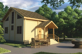 Двухэтажный дом на 71 кв метр